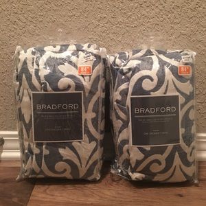 PAIR of Bradford Grommet Top Window Curtain Panels